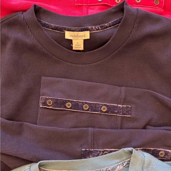 LOT OF: 3 Sundance Thermal Tops Size Large - Picture 3 of 7